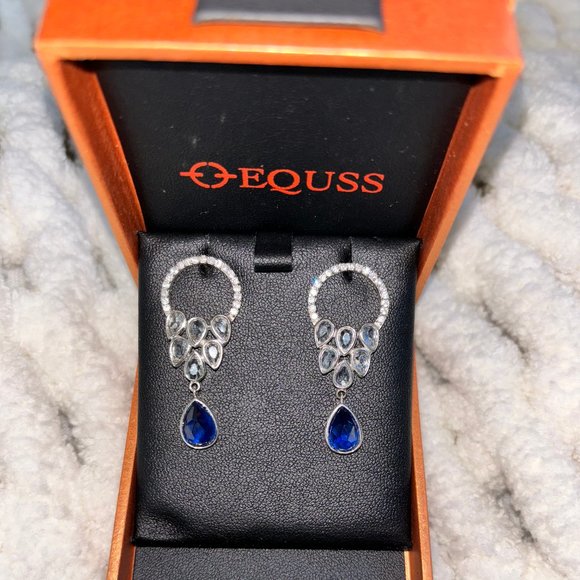 Unique Equss Necklace and Earring Set .925 Sterling Silver - Picture 8 of 10